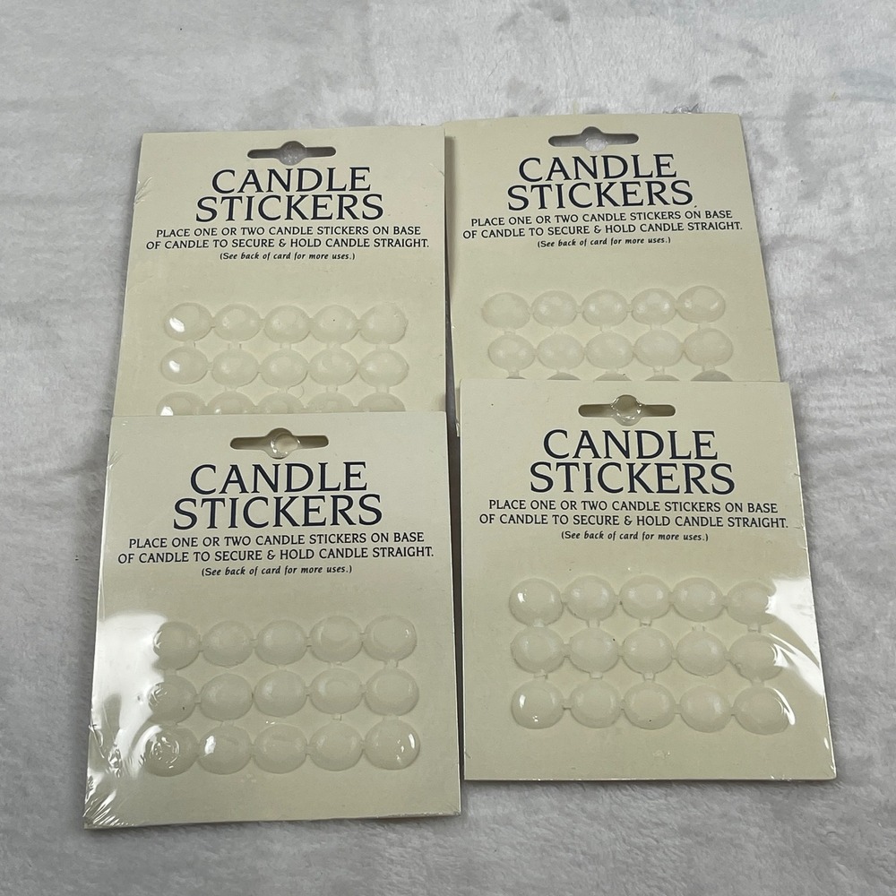 Knobler International Candle Stickers Adhesive Dots 4 Packs 60 Total 055433